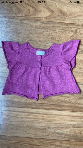 Gilet court Du pareil au même 3 ans