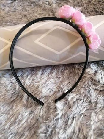 Serre tête fleurs roses