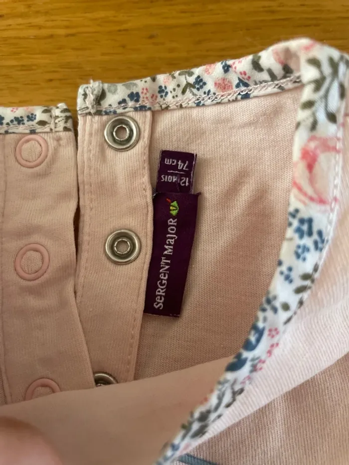 T-shirt manches longues 12 mois sergent major - photo numéro 3