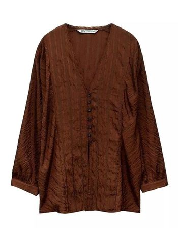 Blouse marron Zara taille M/L
