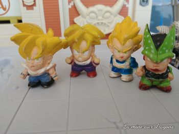 Lot Figurine SD Vegeta Perfect Cell Gohan Dragon Ball z figure deformed mini dbz
