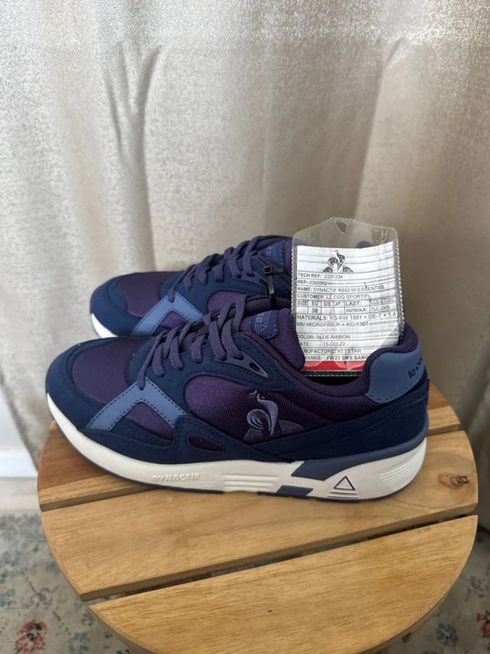 Baskets Le Coq Sportif Dynactif R850 W bleues – Taille 38 neuves