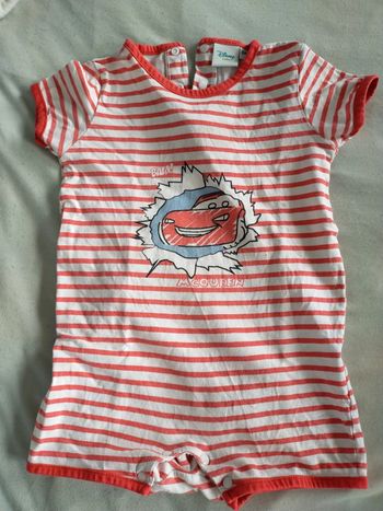 Combishort Flash McQueen 36 mois