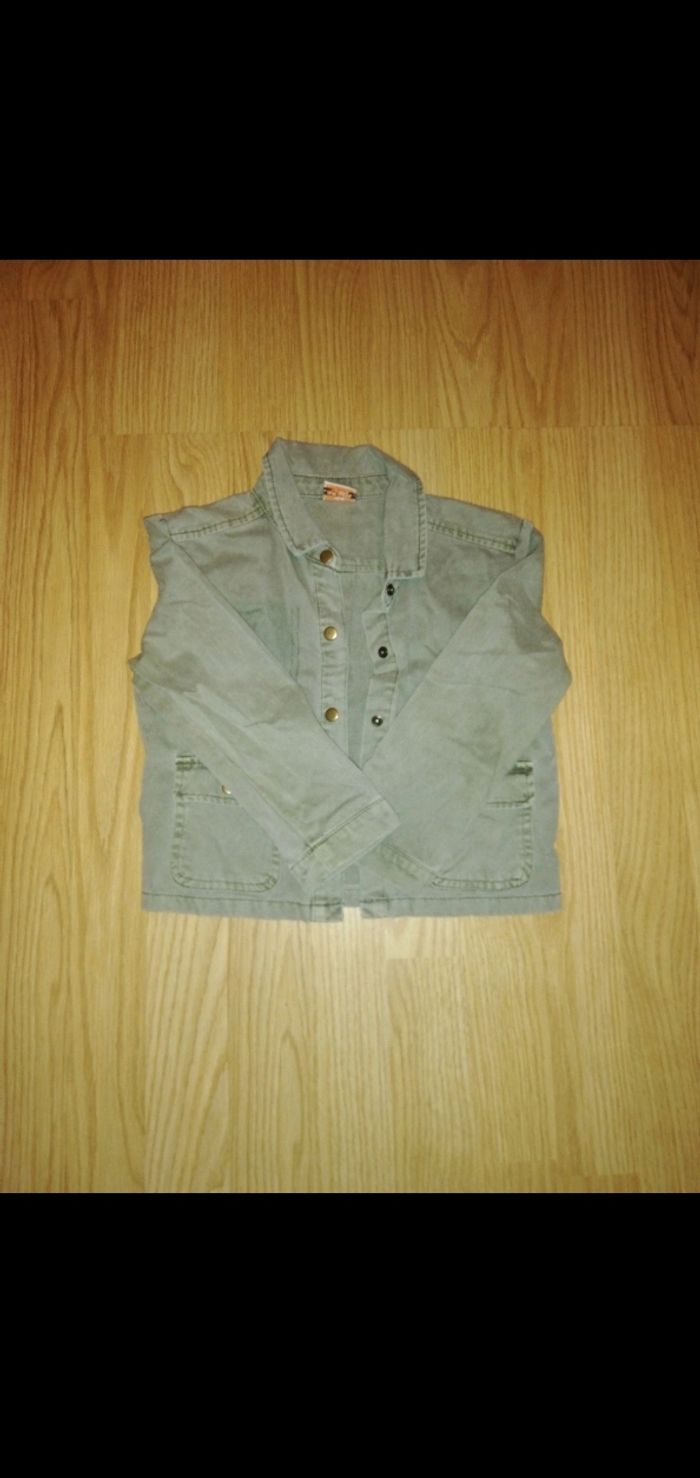 Veste vert kaki tape à l'œil - photo numéro 3