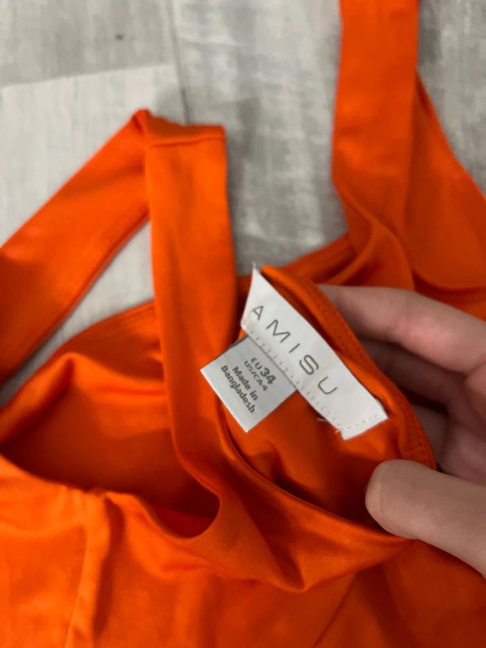 robe moulante orange neworker - photo numéro 4