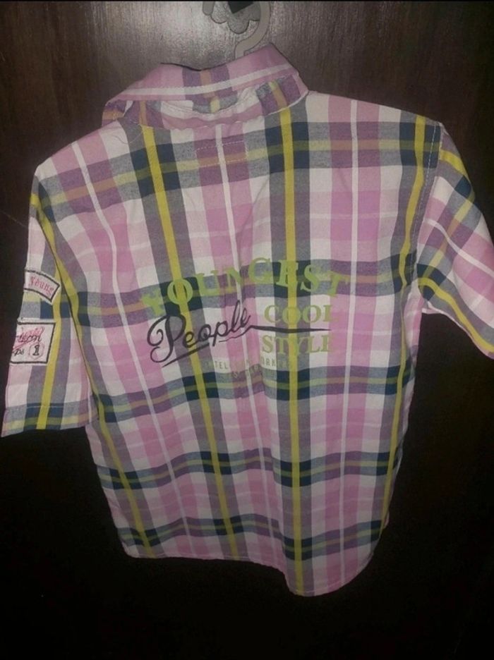 Chemise carreaux rose - photo numéro 3
