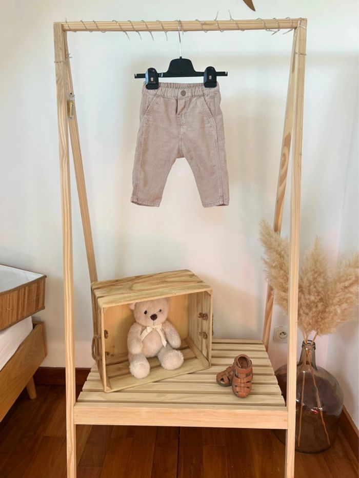 Pantalon velour h&m élastique réglable à la taille 12 mois