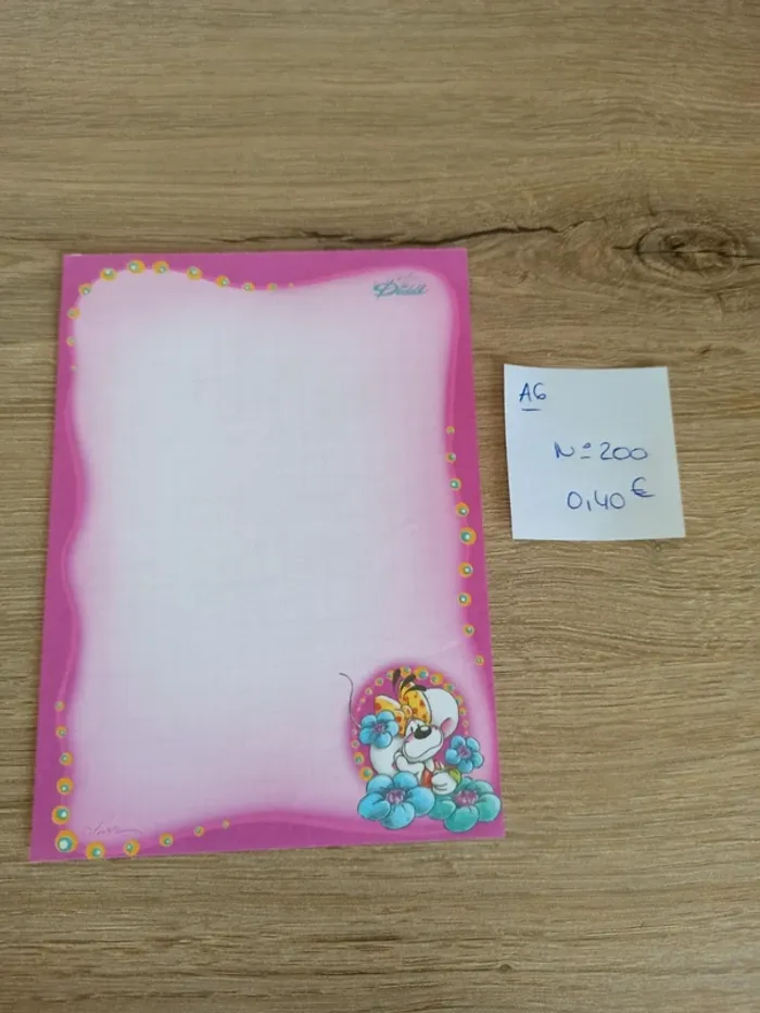 Feuille Diddl A6 200 0,40€