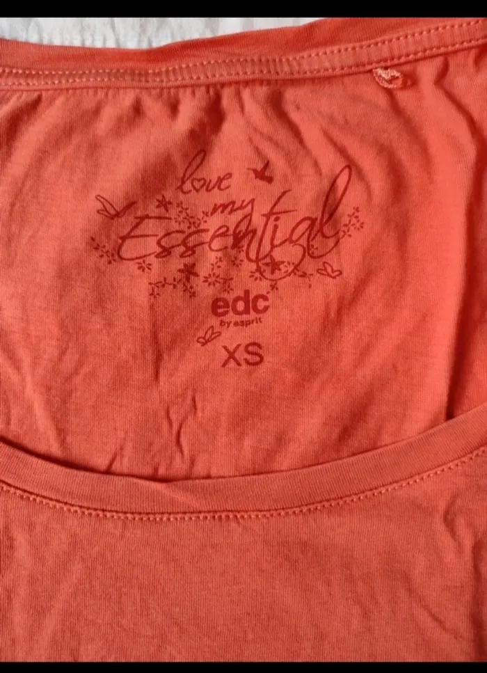 T-shirt manches longues corail EDC - photo numéro 3