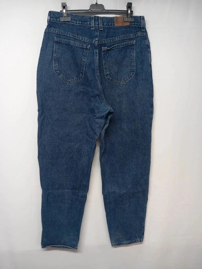 Jeans taille haute Lee vintage Bleu foncé en coton - photo numéro 2
