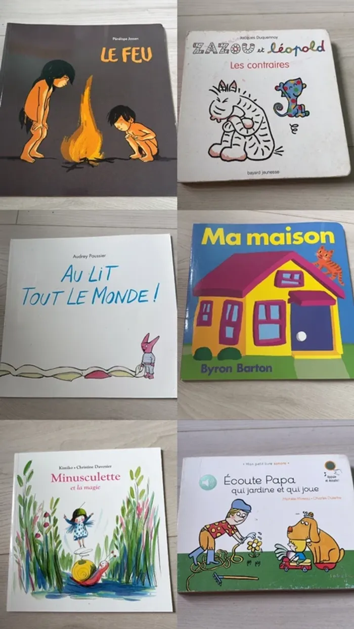 Lot de 6 livres bébé école des loisirs