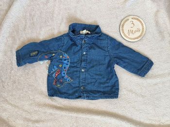 Chemise dinosaure, "Du pareil au même" 6 mois 👣