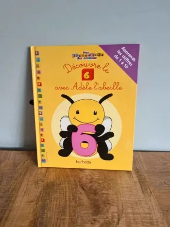 Livre enfant mon abécédaire des animaux découvre le 6 avec adèle l'abeille