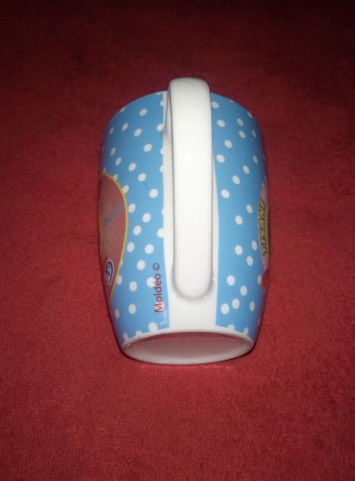 Mug bleu chat hiver - photo numéro 3