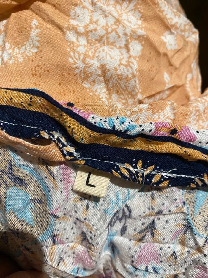 Jolie Robe Longue Imprimée Pashmina Taille L - photo numéro 7