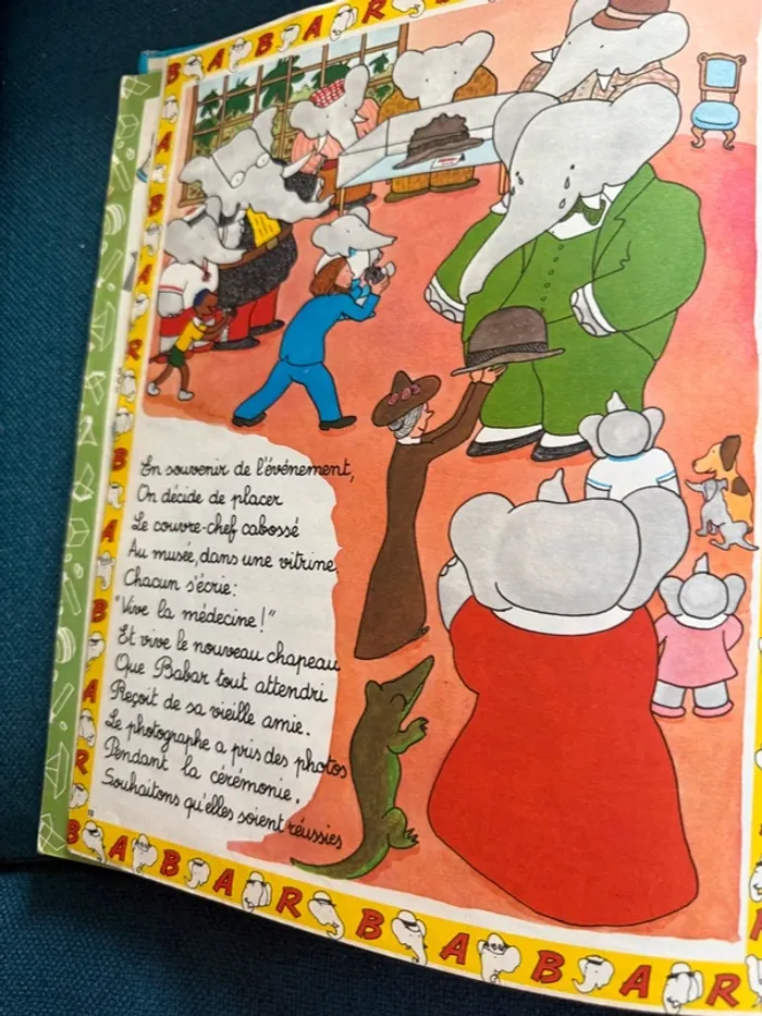 Recueil livre album ancien vintage Le Journal de Babar N1 numéro 1 bleu magazine - photo numéro 11