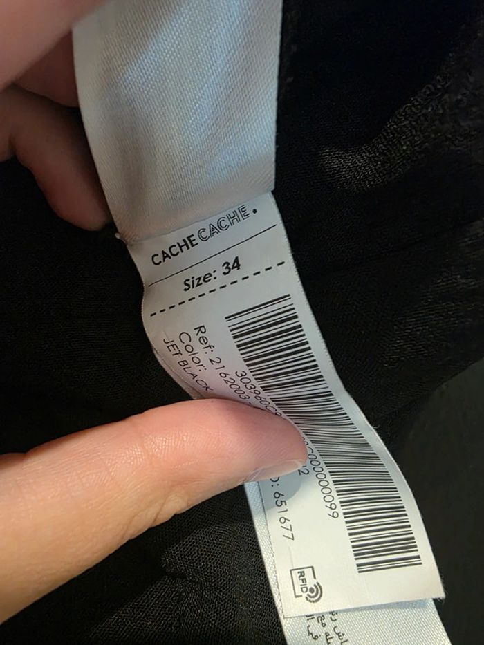 Combinaison pantalon noir cache cache - photo numéro 5
