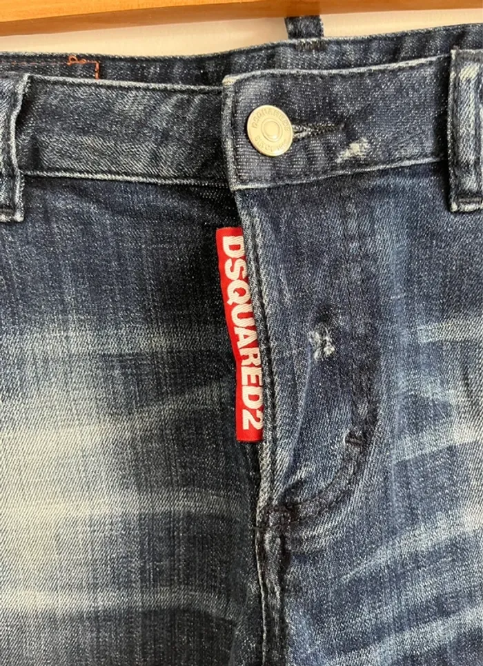 Short en jean taille basse Dsquared2 - photo numéro 4