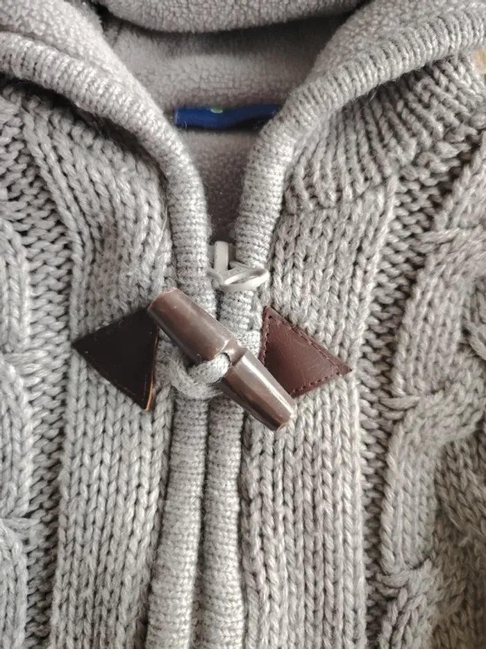 Gilet à capuche zippé épais garçon - photo numéro 2