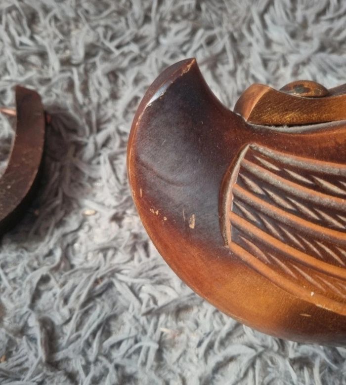 Porte bouteille en bois forme de sabot vintage - photo numéro 8