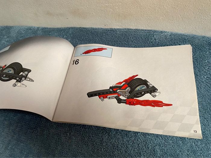 Lot de 2 lego 8645 racers power racers. Muscle slammer bike complète - photo numéro 14