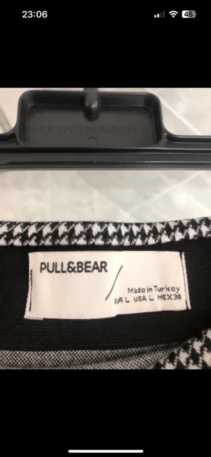 jupe pied de poule pull and bear femme - photo numéro 4