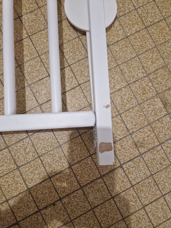 Barrière de lit bois blanc - photo numéro 2