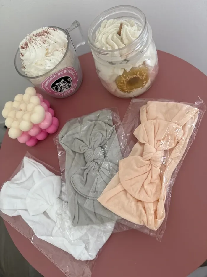 Lot de trois bandeaux, cheveux fille bébé