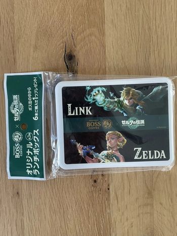 Zelda collab Boss Coffee Bento Link et Zelda