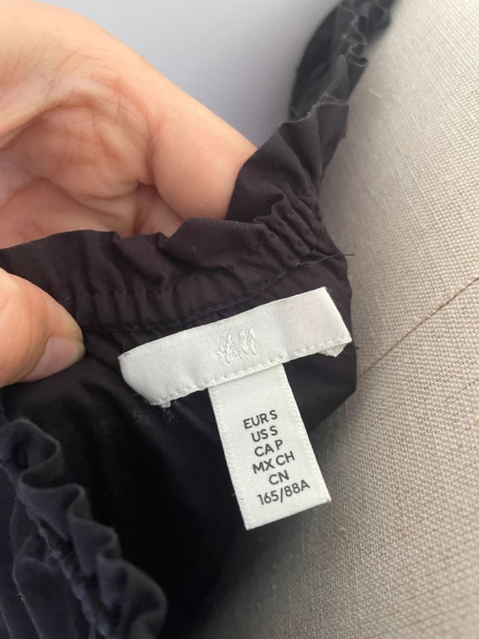 Robe noire coton broderie H&M - photo numéro 7