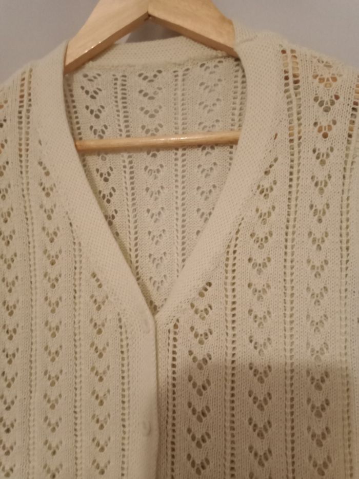 Gilet maille ajourée - photo numéro 2