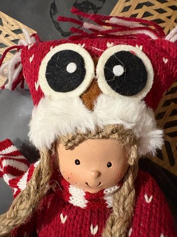 Figurine de Noël  tête en céramique neuf