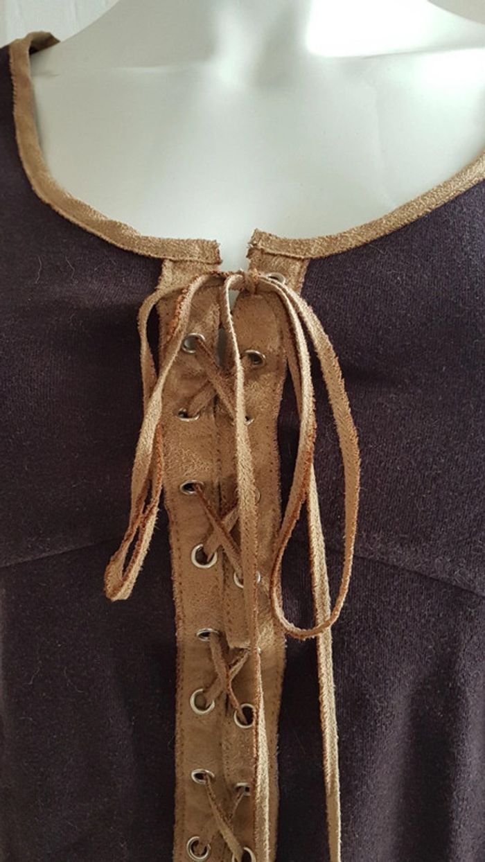 Top à manches longues marron Together - photo numéro 2