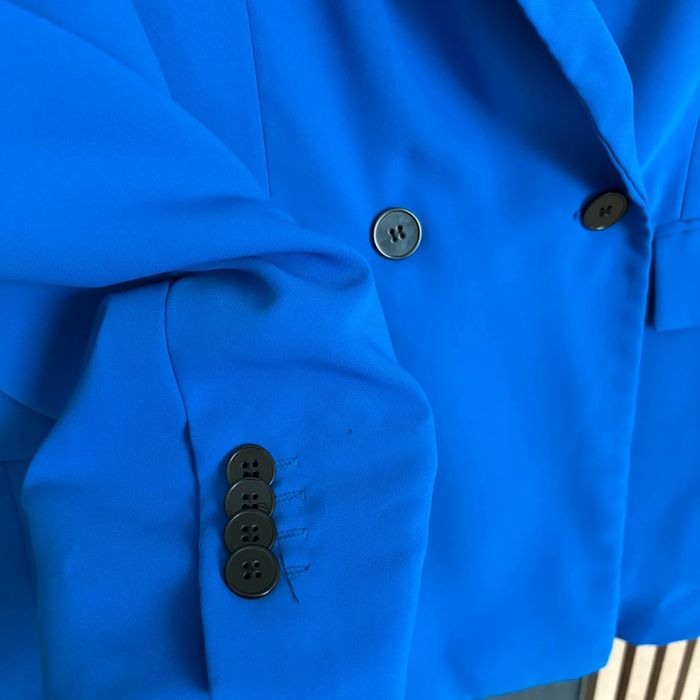 Blazer bleu Pull & Bear – Taille L, neuf sans étiquette - photo numéro 2