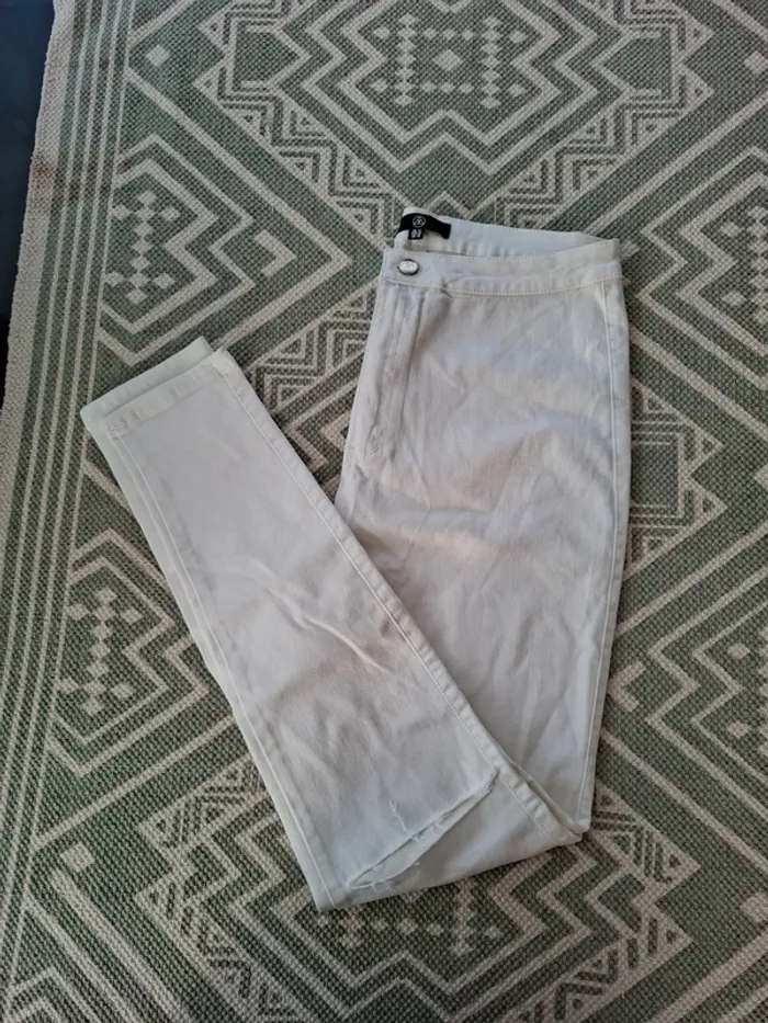Jeans blanc T42