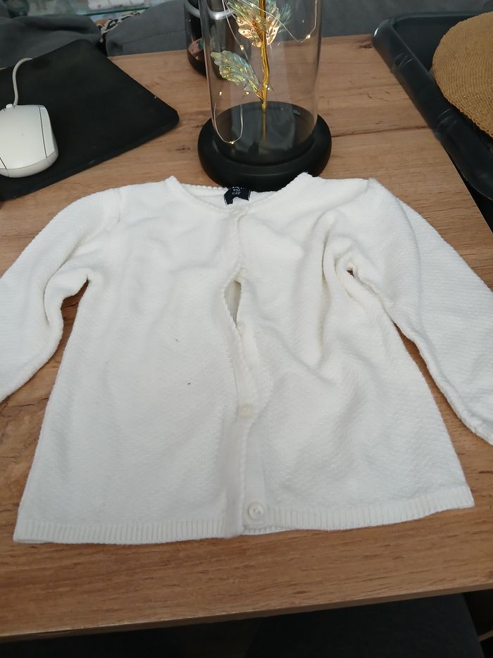 GILET BLANC KIABI