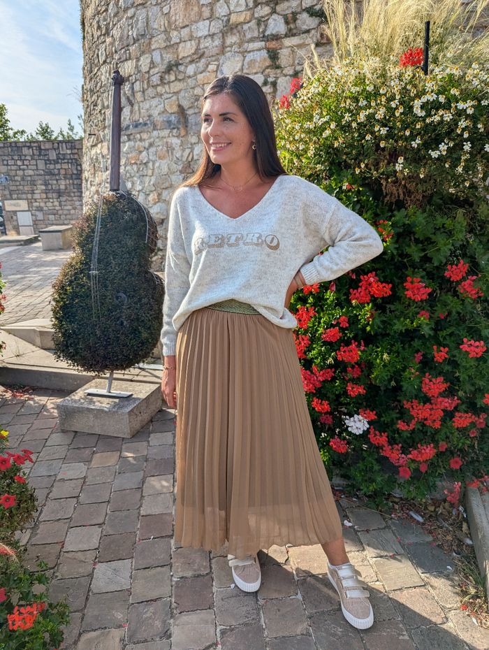 Jupe longue plissée Vienne camel
TU - photo numéro 2