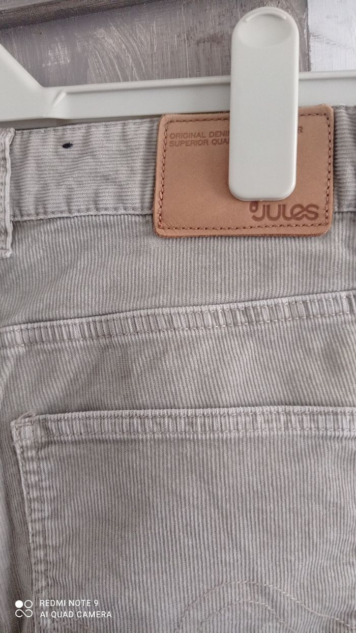 Pantalon en velours beige Jules taille W31 soit 40 France neuf - photo numéro 3