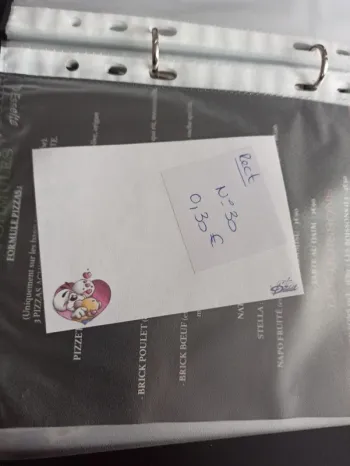 Feuille Diddl rectangulaire 30 0,30€