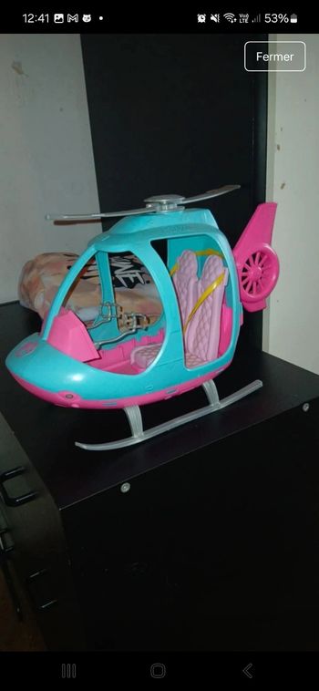 Hélicoptère barbie