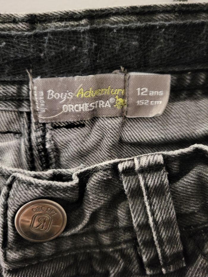 Jeans gris mixte 12 ans orchestra - photo numéro 3