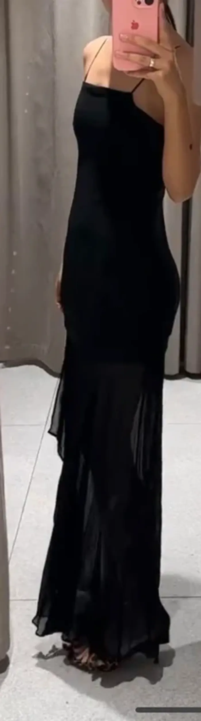 Belle robe noire, longue taille XL, Zara - photo numéro 8