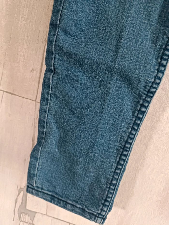 Jean slim taille haute bleu - photo numéro 4