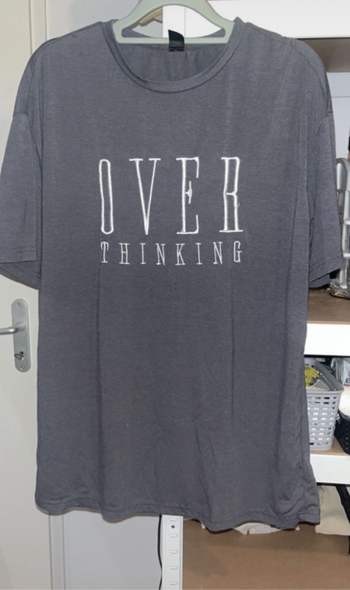 T-shirt oversized gris - photo numéro 2