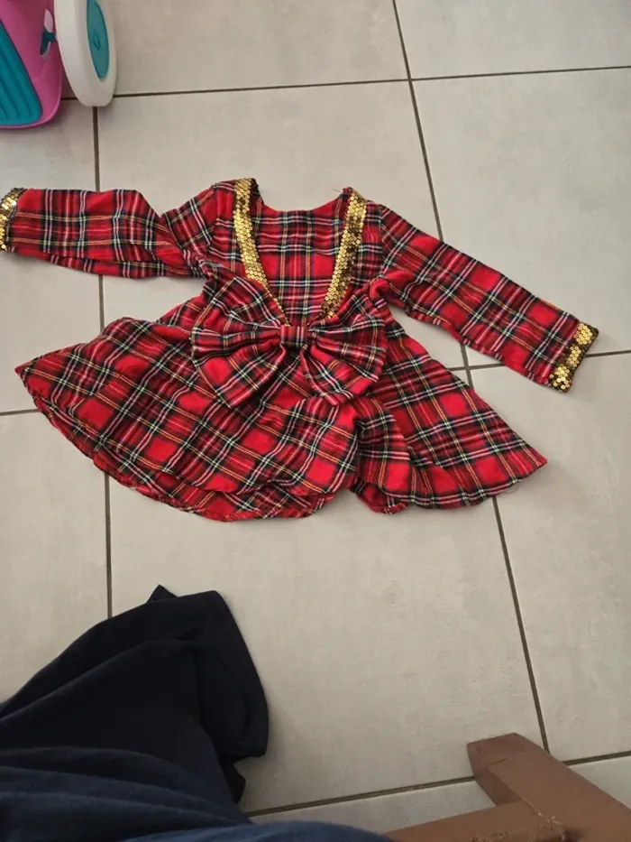 Robe motif écossaise fait main - photo numéro 2