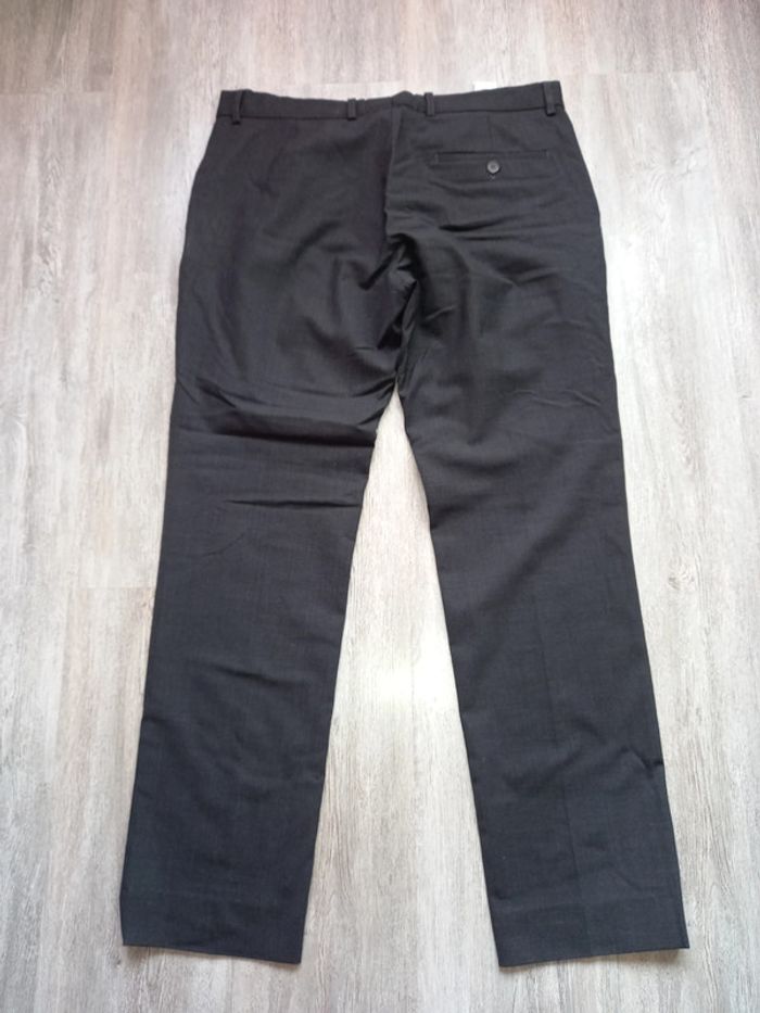 pantalon de costume gris foncé mulliez-flory taille 44 - photo numéro 2