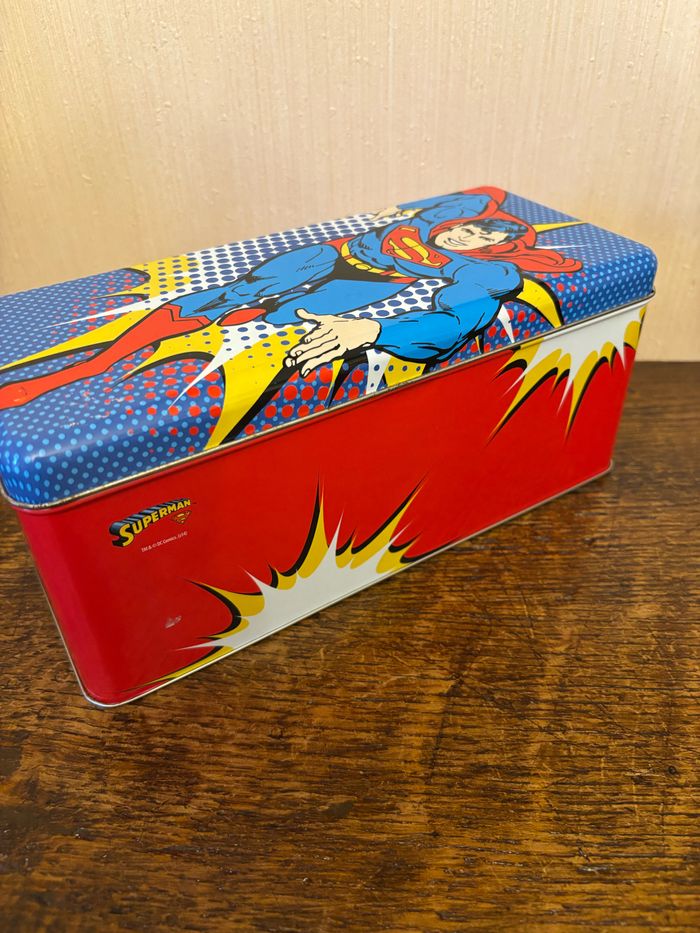 Boîte de rangement métallique « Superman » - photo numéro 2