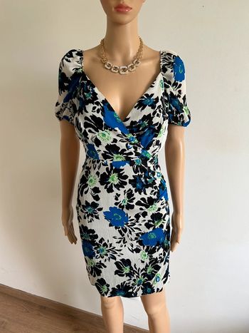 Robe imprimée neuve à manches courtes Morgan taille 34 (valeur 80€)