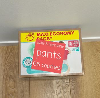 Couches pampers taille 5 pants harmonie