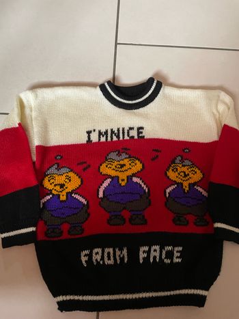 Pull en laine vintage